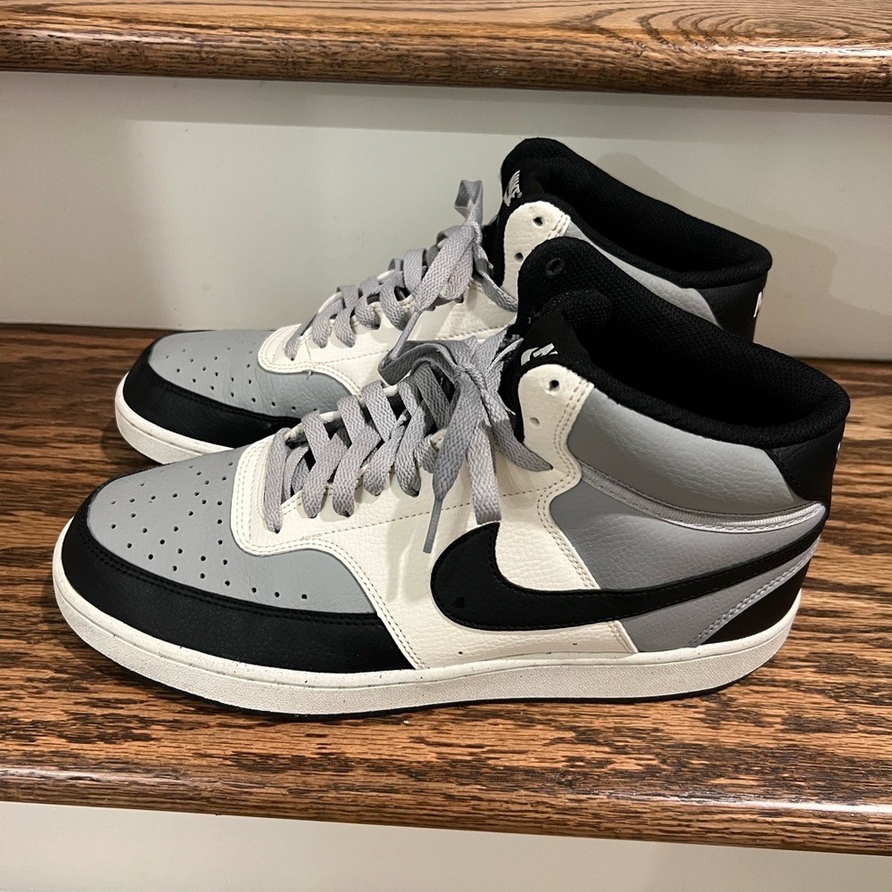 Nike Court Vision Mid Next Nature Light Smoke Grey Sail Size 10.5